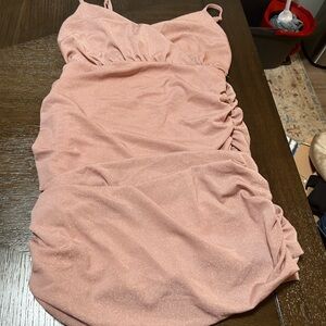 Blush pink short dress